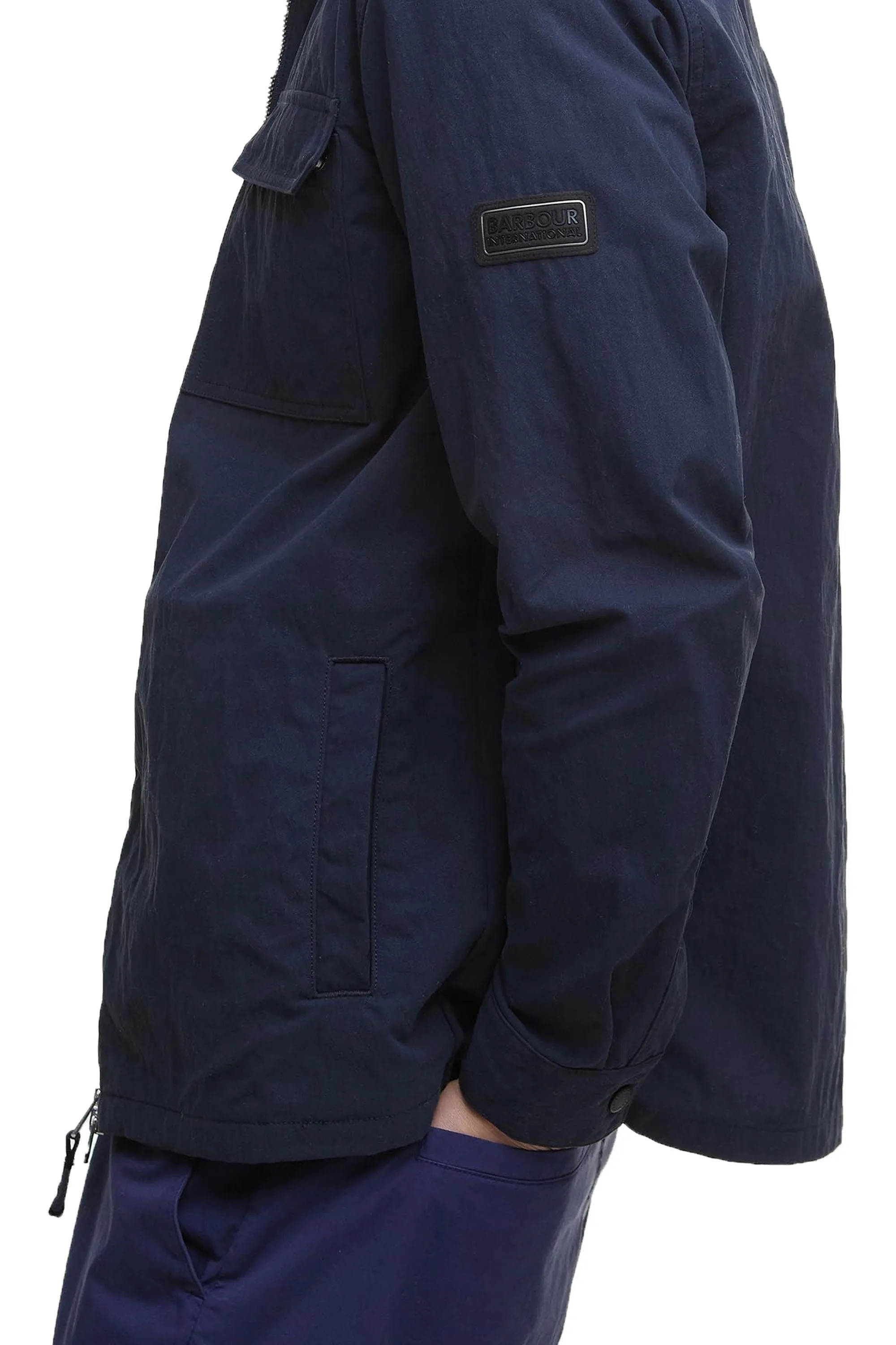 Barbour International Maze Overshirt Navy
