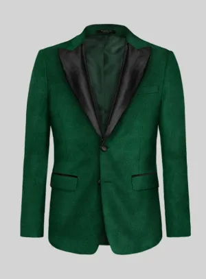 Emerald Green Velvet Tuxedo Jacket