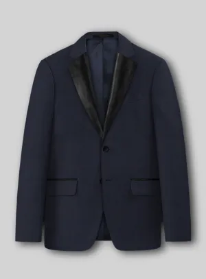 Napolean Imperial Blue Herringbone Wool Tuxedo Jacket