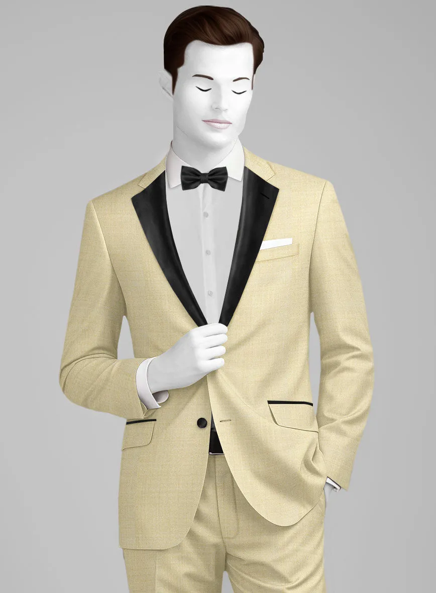 Napolean Spring Latte Beige Wool Tuxedo Suit