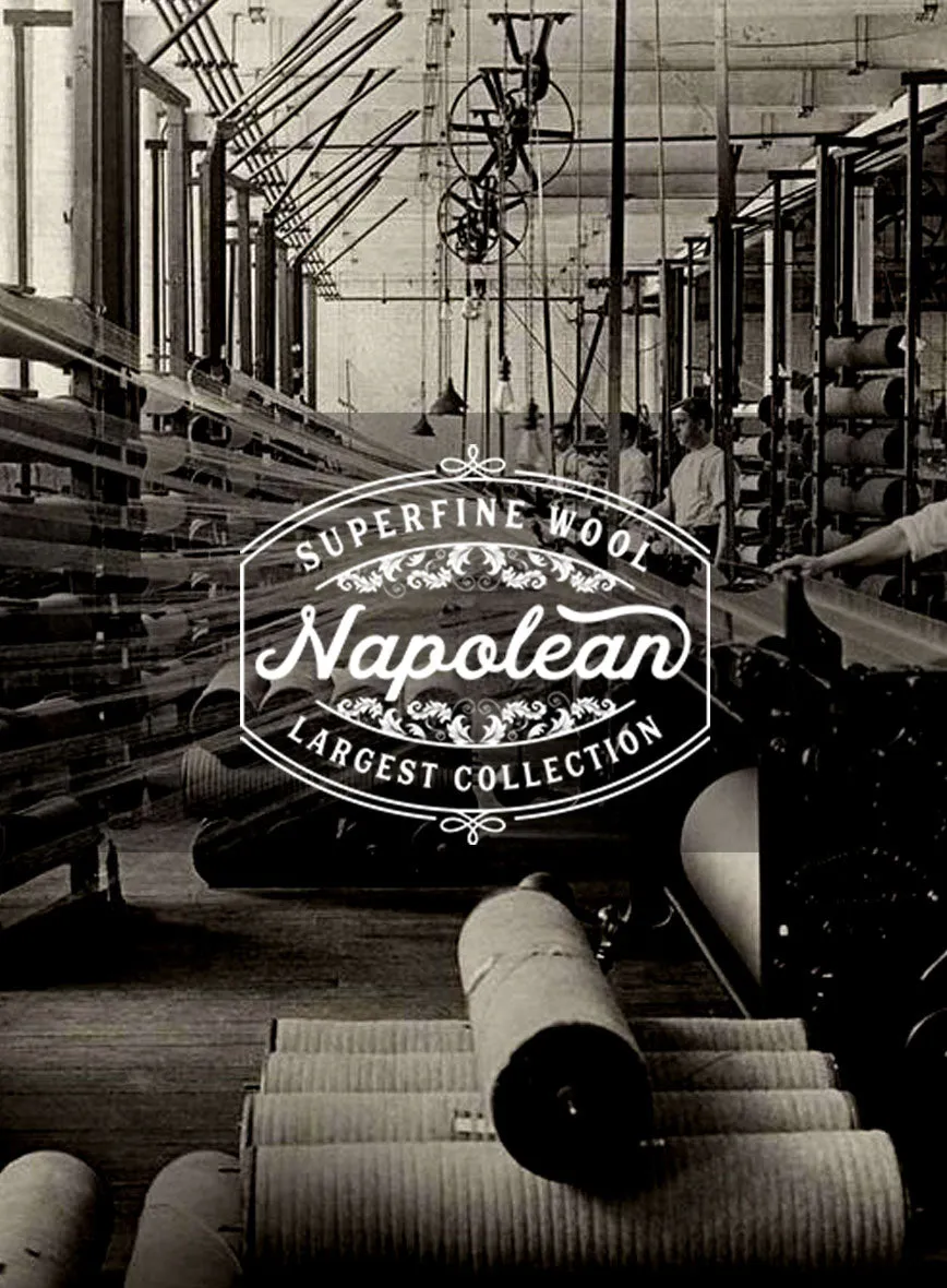 Napolean Wine Birdseye Wool Tuxedo Suit