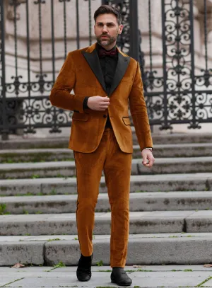 Windsor Tan Velvet Tuxedo Suit