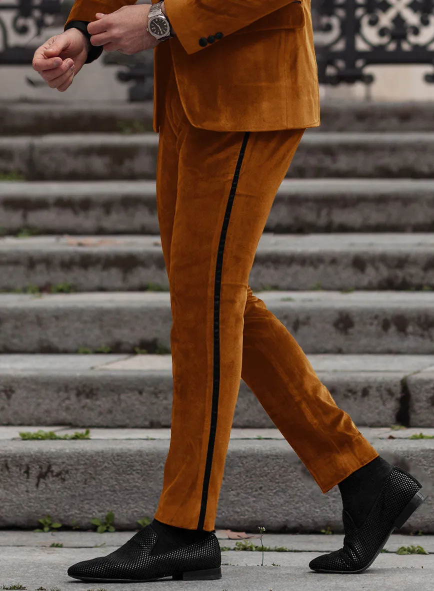Windsor Tan Velvet Tuxedo Suit
