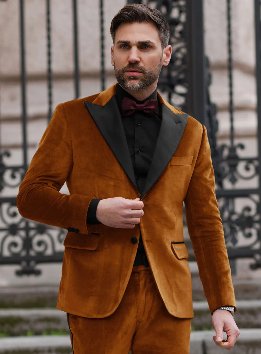 Windsor Tan Velvet Tuxedo Suit